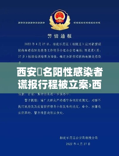 西安無名阳性感染者谎报行程被立案›西安有新型病毒感染病例吗