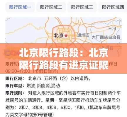北京限行路段：北京限行路段有进京证限行吗