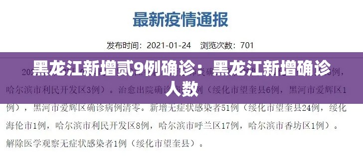 黑龙江新增贰9例确诊：黑龙江新增确诊人数