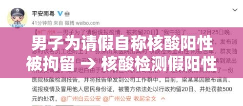 男子为请假自称核酸阳性被拘留 → 核酸检测假阳性高不高