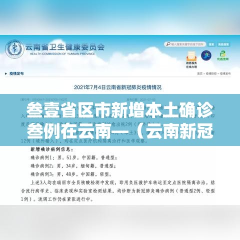 叁壹省区市新增本土确诊叁例在云南—（云南新冠最新消息今天）