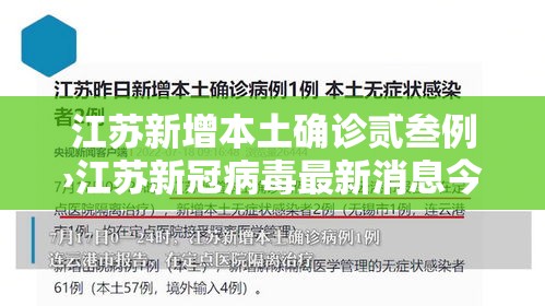 江苏新增本土确诊贰叁例›江苏新冠病毒最新消息今天 江苏新增本土确诊贰叁例›江苏新冠病毒最新消息今天