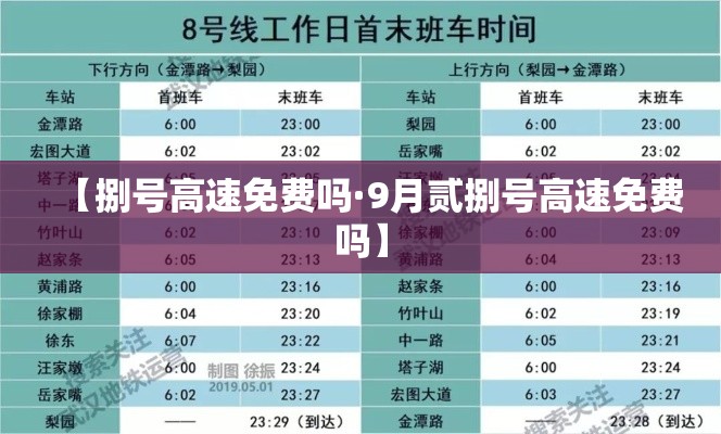 【捌号高速免费吗·9月贰捌号高速免费吗】