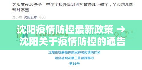 沈阳疫情防控最新政策 → 沈阳关于疫情防控的通告