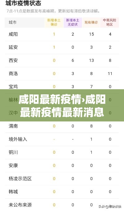 咸阳最新疫情›咸阳最新疫情最新消息