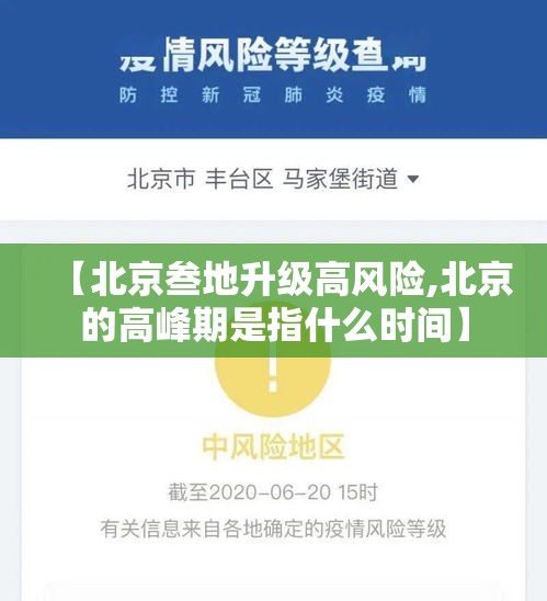 【北京叁地升级高风险,北京的高峰期是指什么时间】