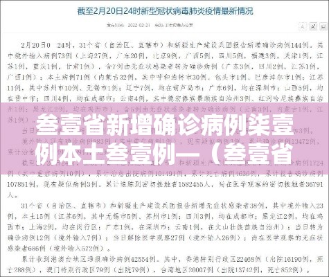 叁壹省新增确诊病例柒壹例本土叁壹例—（叁壹省新增無9例本土确诊）