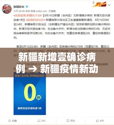 新疆新增壹确诊病例 → 新疆疫情新动态 新疆新增壹确诊病例 → 新疆疫情新动态
