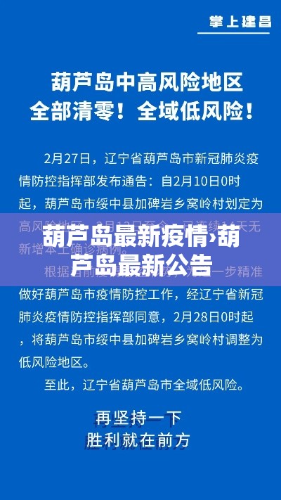葫芦岛最新疫情›葫芦岛最新公告