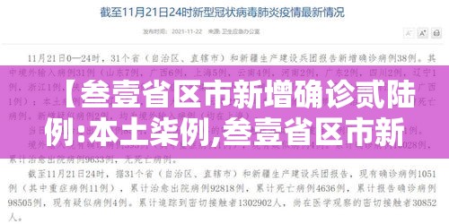 【叁壹省区市新增确诊贰陆例:本土柒例,叁壹省区市新增無9例本土确诊病例】